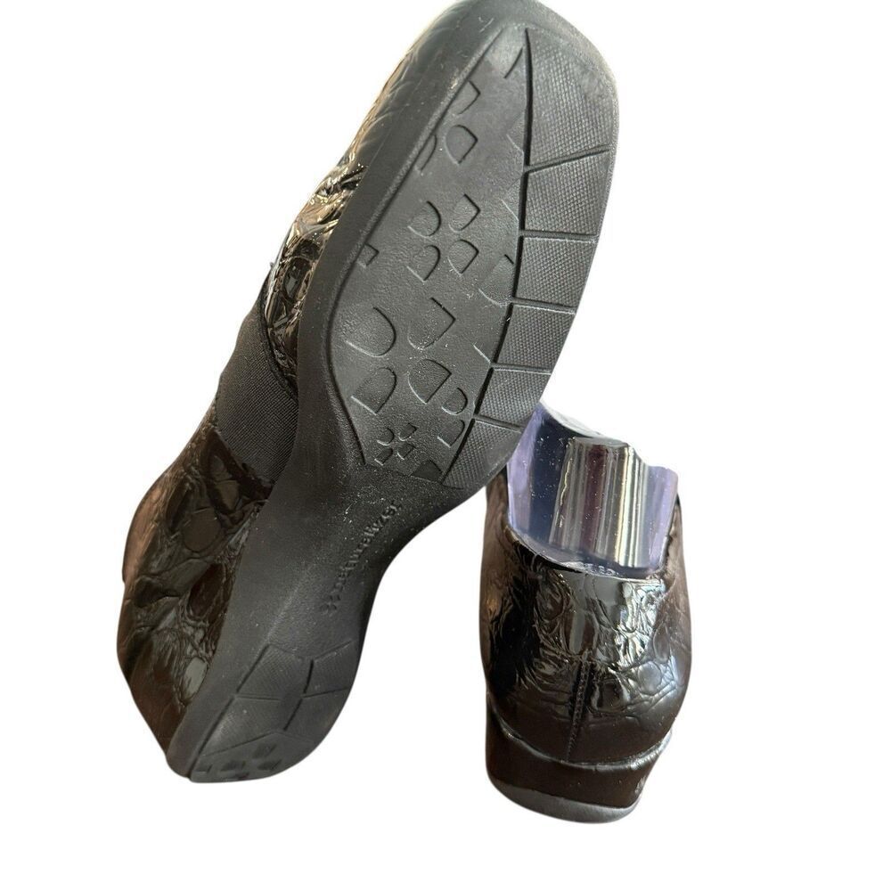 Naturalizer Womens Granbury Square Toe Wedge Heel Black Loafer Shoes Size 8.5 M - Picture 4 of 8